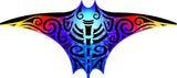 Manta Kite Tribal Flame