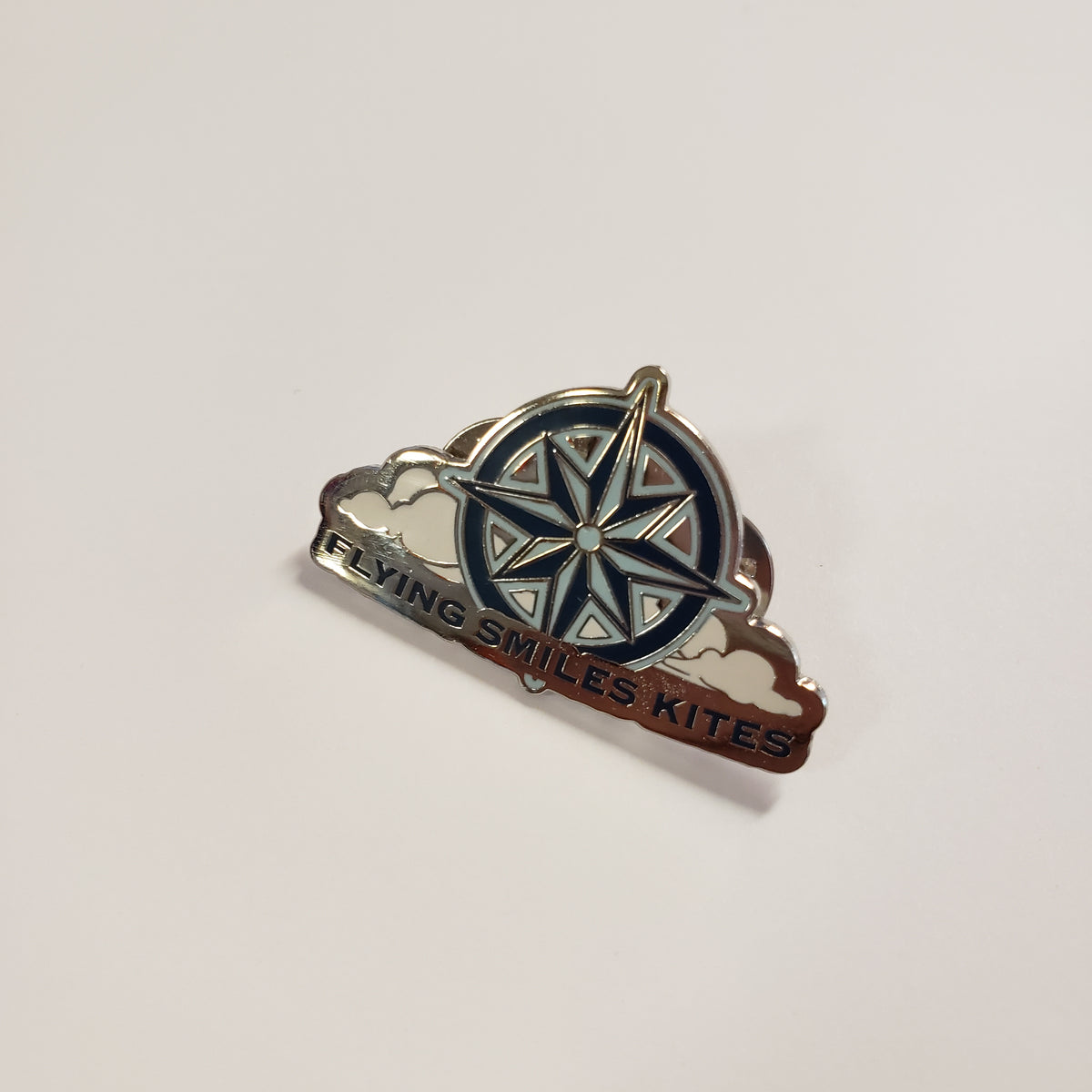 FSK Logo Compass Rose Pin – Flying Smiles Kites